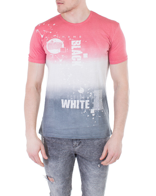 Футболка black  white 9575