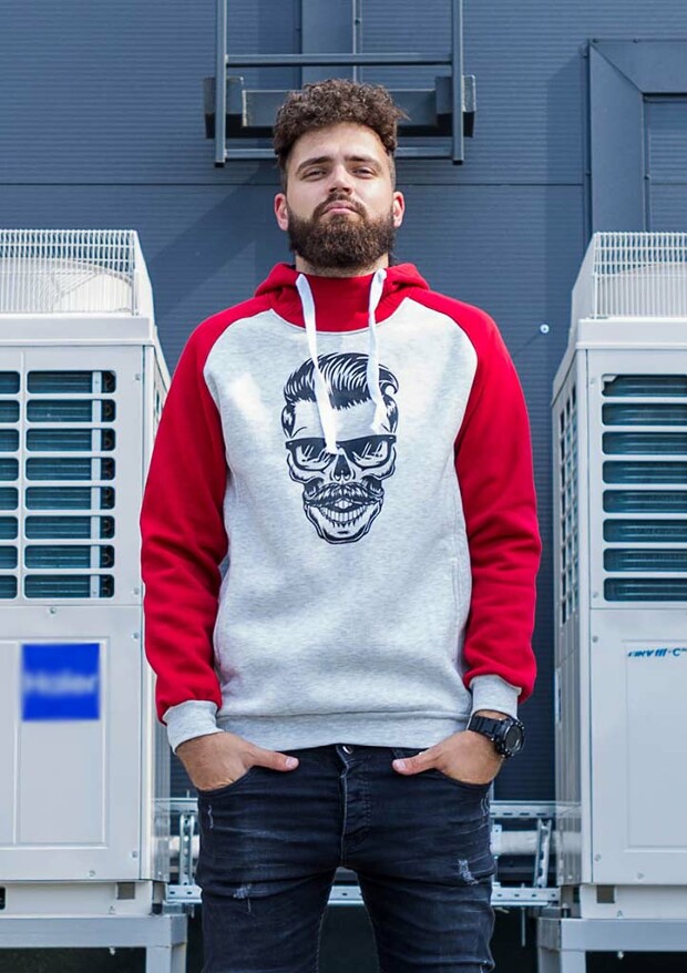 Толстовка із рельєфом і капішоном tm hector 8302