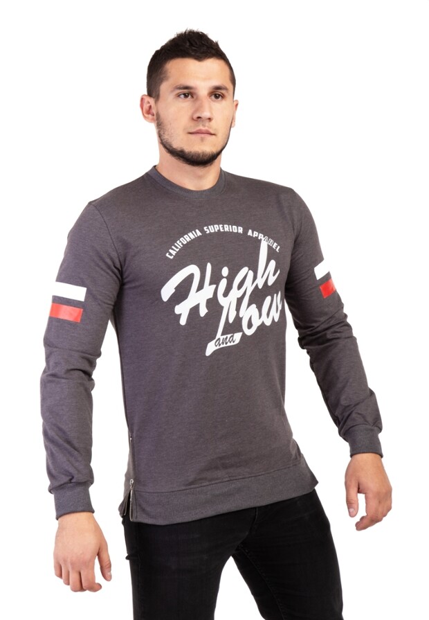 Свитшот high low 7810