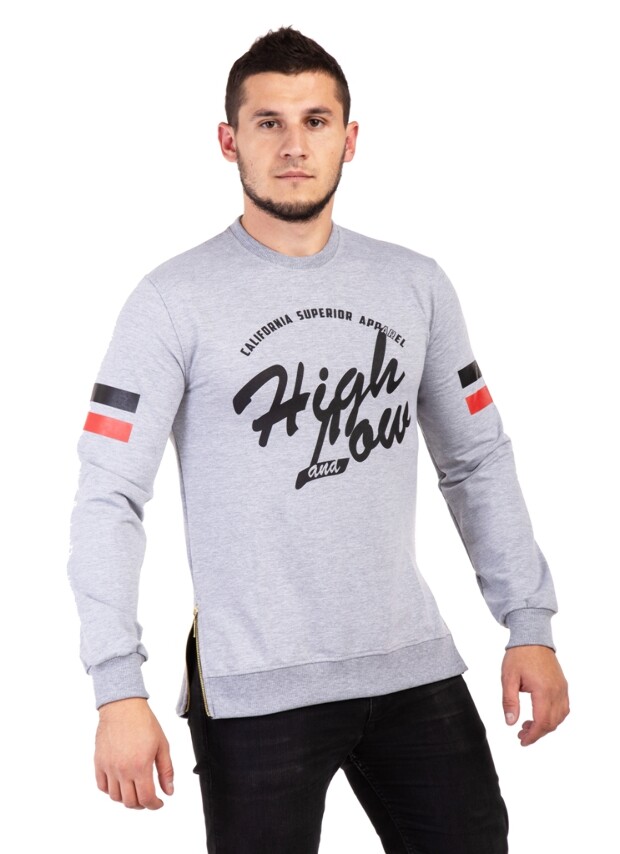 Свитшот high low 7810