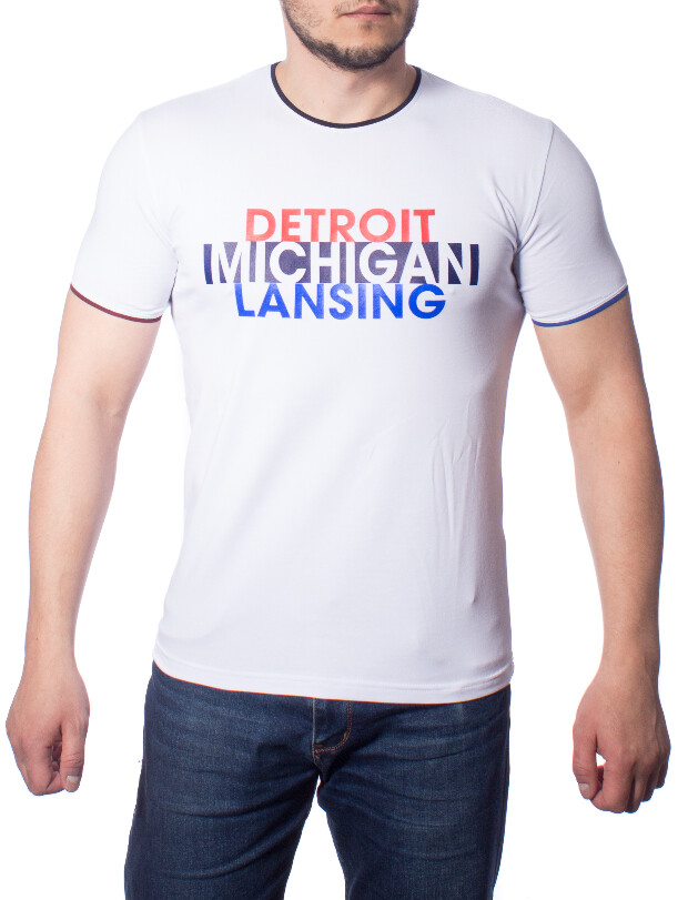 Футболка detroit michigan lansing 7080