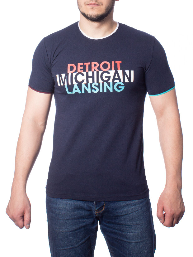 Футболка detroit michigan lansing 7080