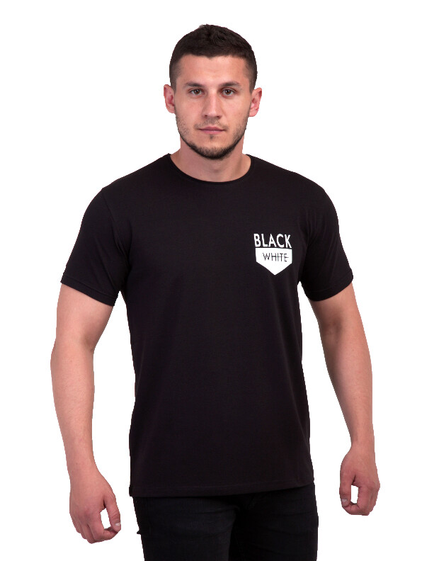 Футболка tm hector black white 7091