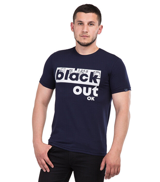 Футболка black out  7058