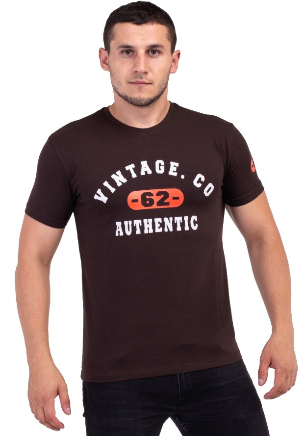 Мужская футболка vintage. co 7049