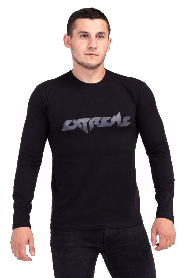 Футболка довгий рукав, лонгслів із принтом extreme 7411