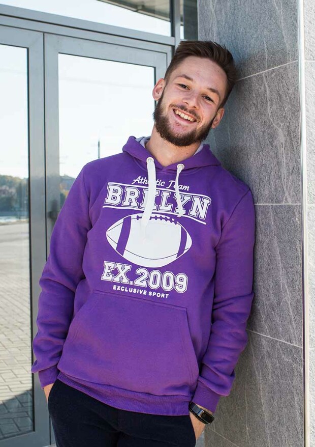 Тепле худі з капюшоном brkln 2073