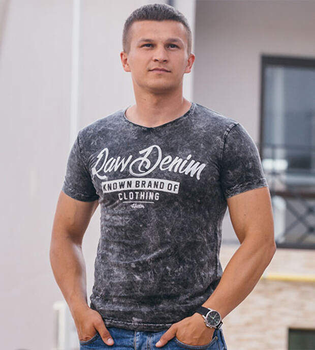 Футболка raw denim 3071