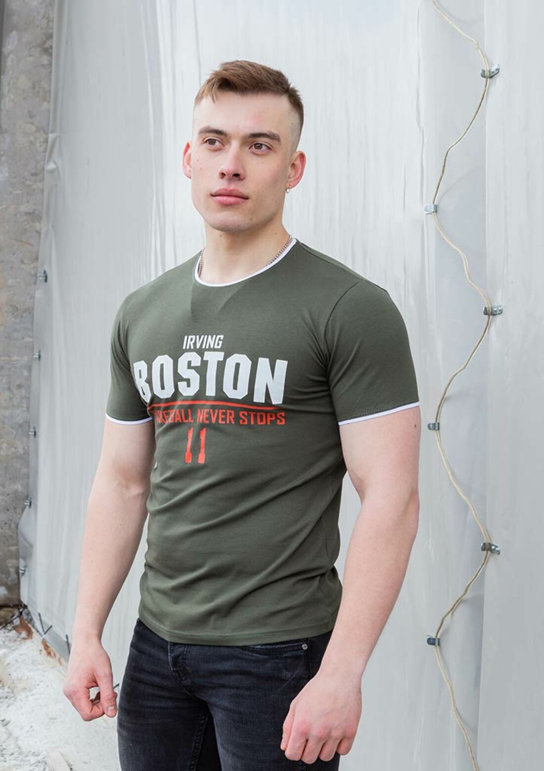Мужская футболка boston 7087