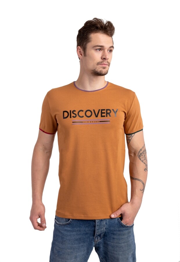 Чоловіча футболка з принтом discovery 15092