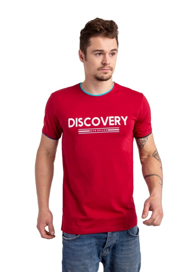 Чоловіча футболка з принтом discovery 15092