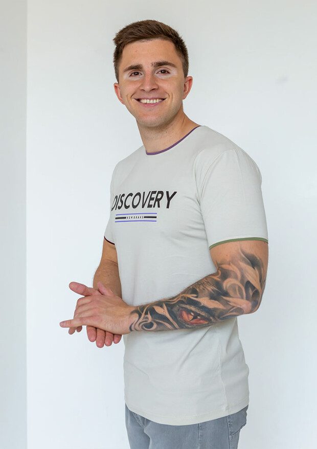 Чоловіча футболка з принтом discovery 15092