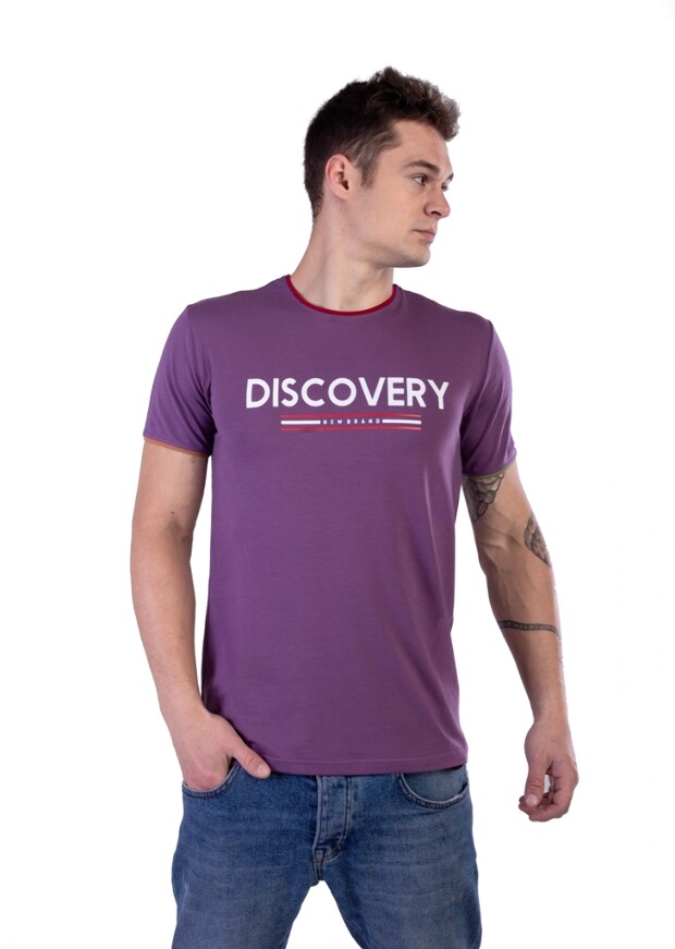 Чоловіча футболка з принтом discovery 15092