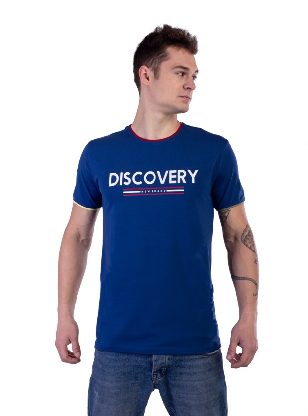 Чоловіча футболка з принтом discovery 15092
