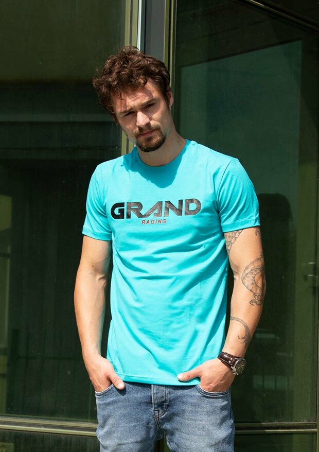 Чоловіча футболка з принтом grand 15158