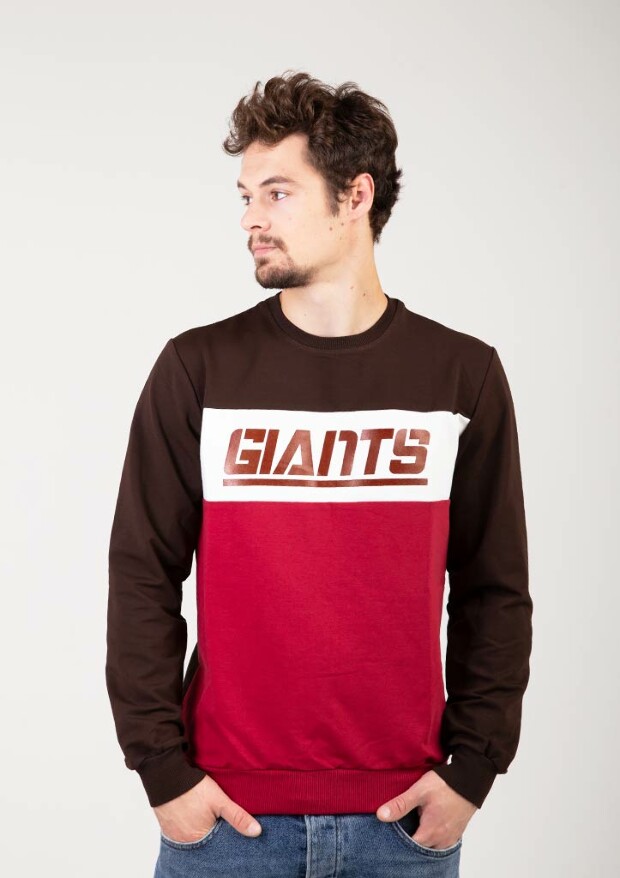 Світшот із трьох кольорів giants 17011