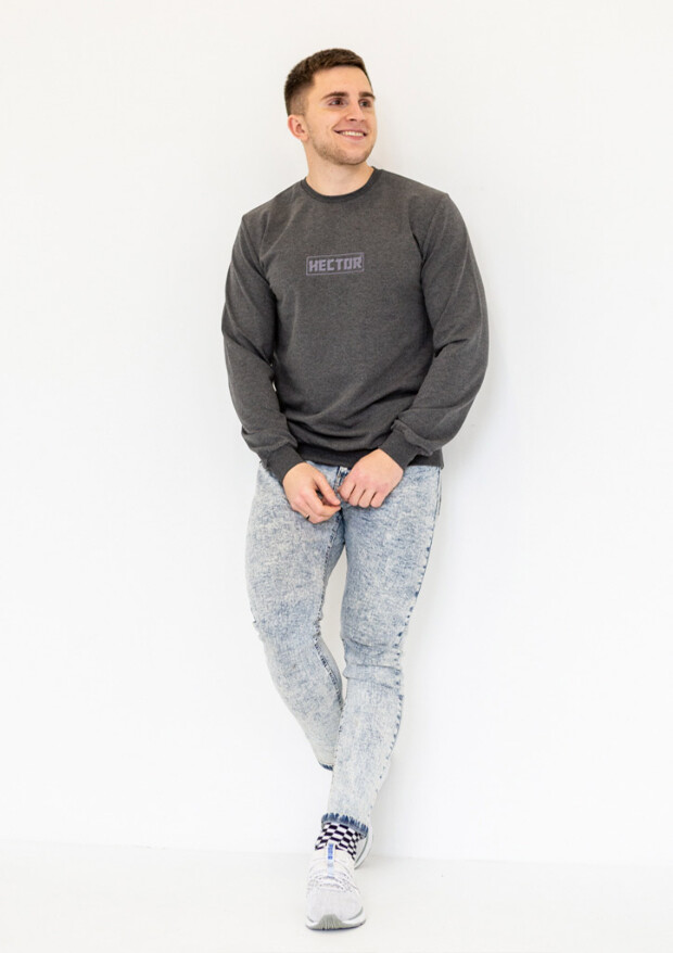 Чоловічий світшот із вишивкою hector 17031