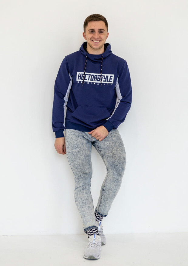 Худи из двух цветов hector style 17056