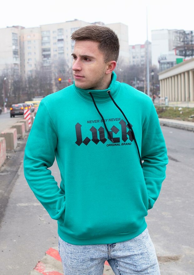 Толстовка без капюшону зі стійкою luck 20016