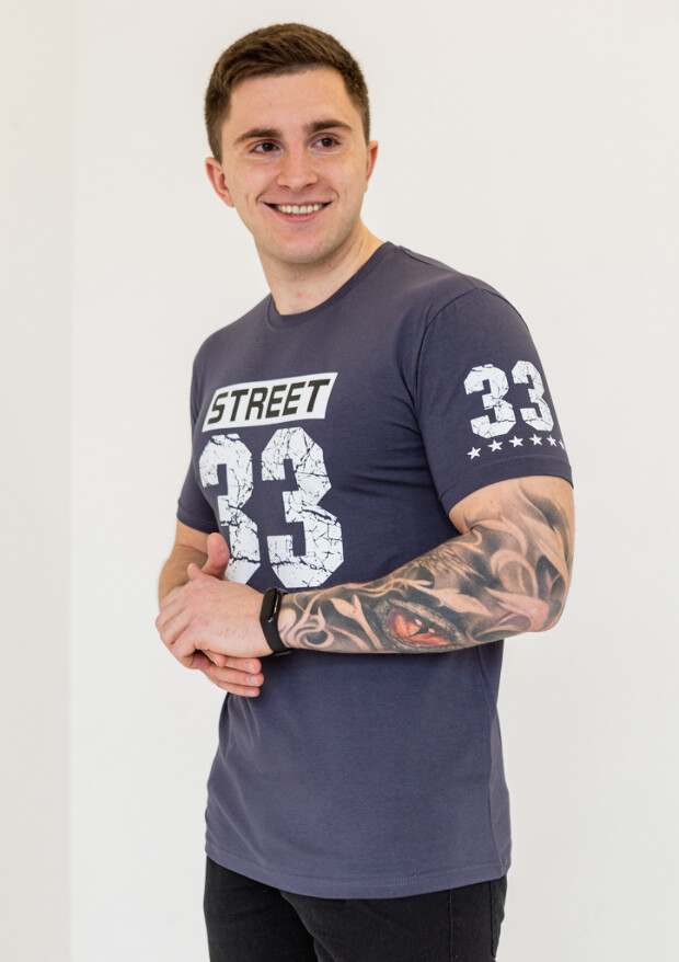 Футболка чоловіча з принтом street 33 22005