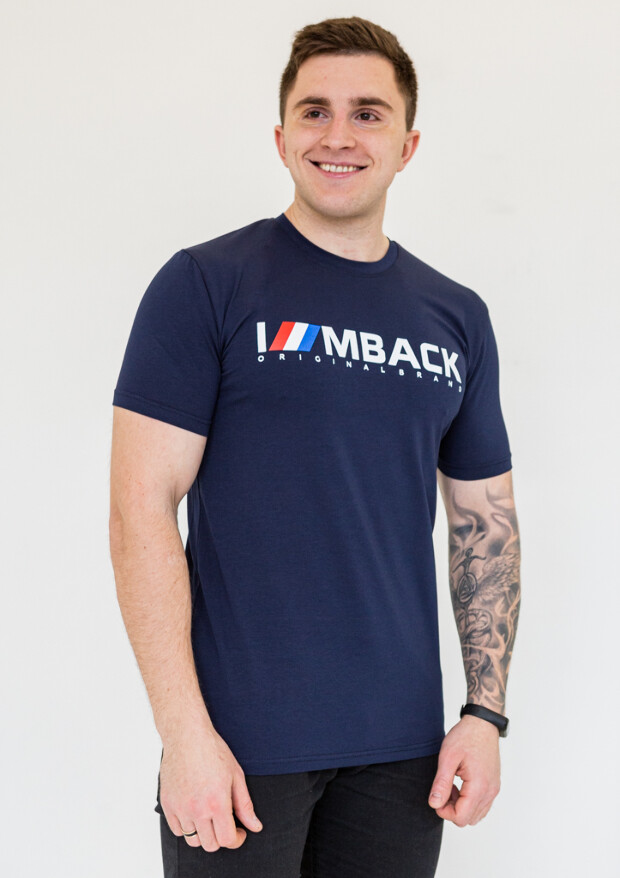 Футболка чоловіча з принтом mback 22006