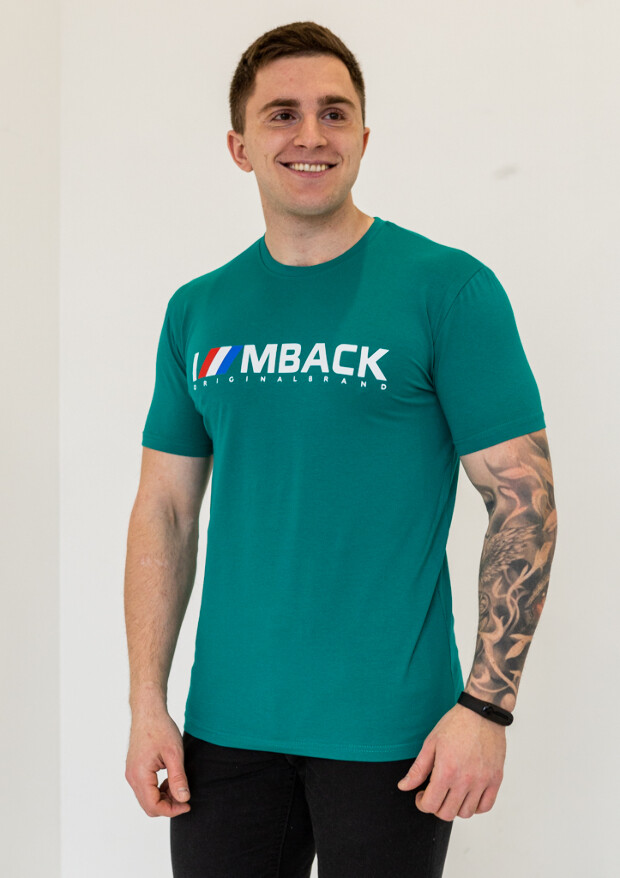 Футболка чоловіча з принтом mback 22006