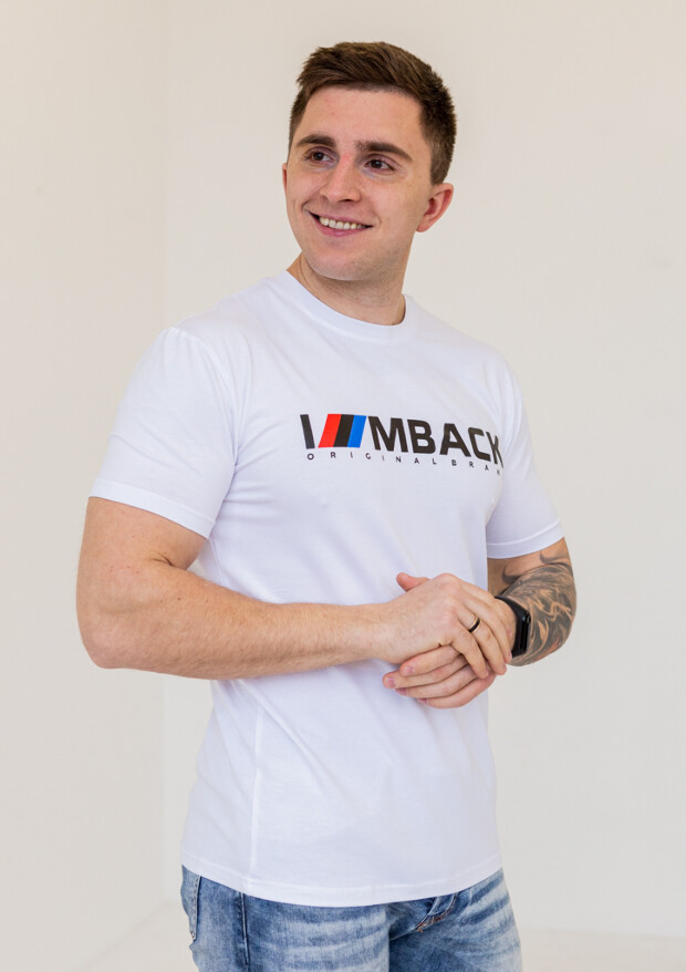 Футболка чоловіча з принтом mback 22006