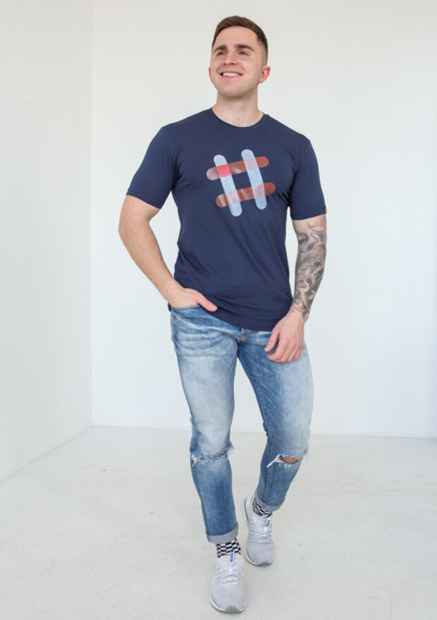 Футболка чоловіча hashtag 22008