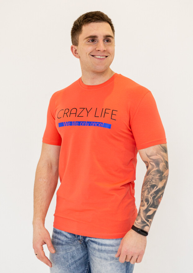 Футболка чоловіча crazy life 22009