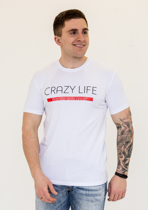 Футболка чоловіча crazy life 22009