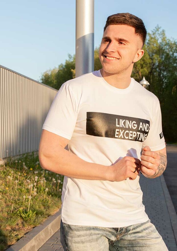 Футболка чоловіча liking and execepting 22025