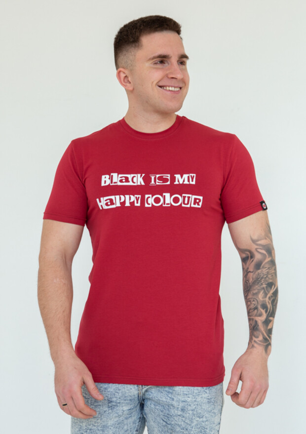 Чоловіча футболка black is my happy colour 22029