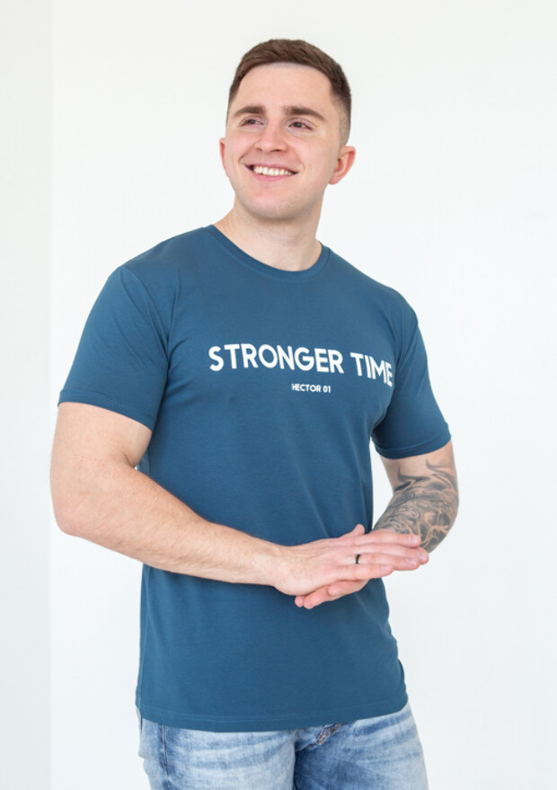 Футболка чоловіча stronger time 22046