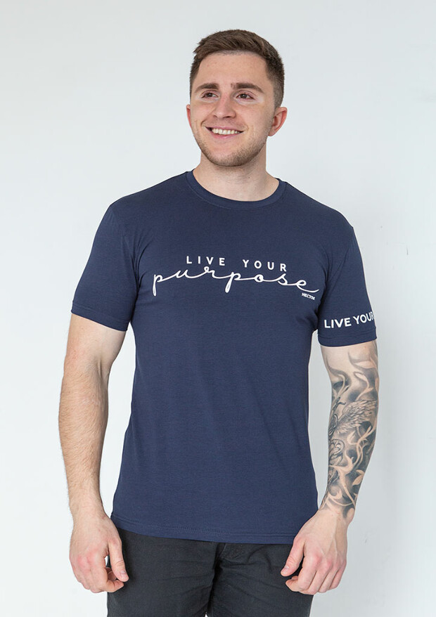 Футболка мужская live yoy purpose 22053