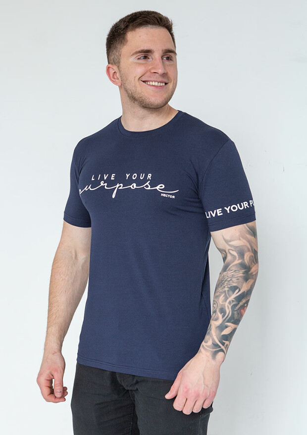 Футболка мужская live yoy purpose 22053