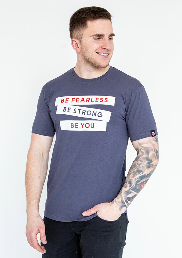 Футболка мужская с оригинальным принтом 22059