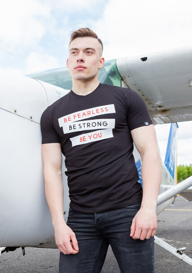 Футболка мужская с оригинальным принтом 22059