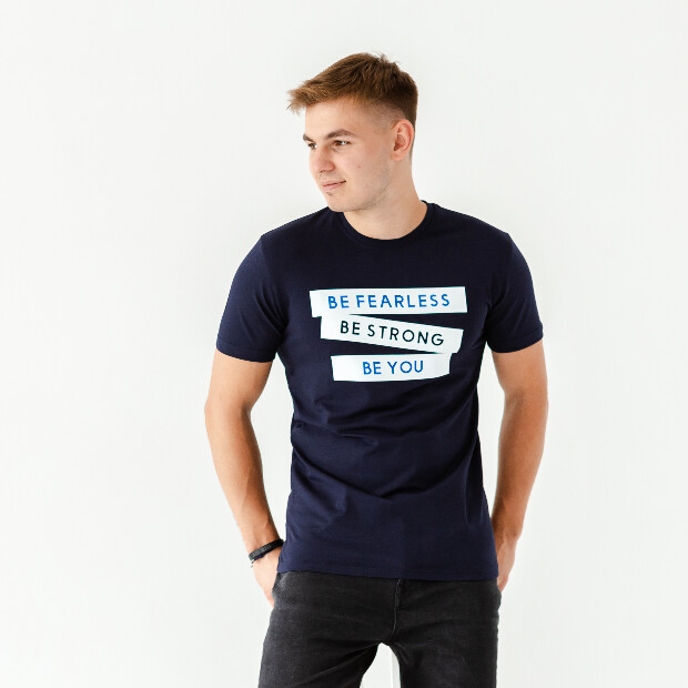 Футболка мужская с оригинальным принтом 22059