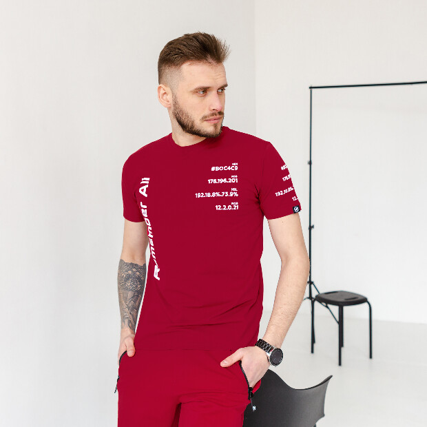 Чоловіча футболка remember all 22073