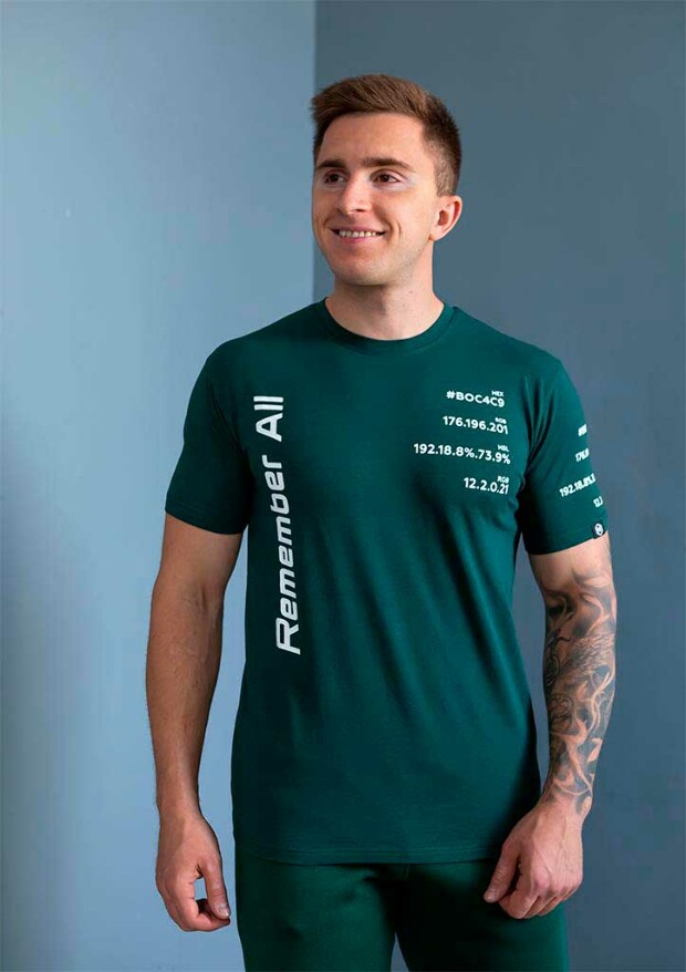 Чоловіча футболка remember all 22073