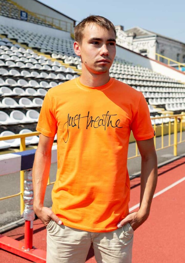 Чоловіча футболка just breathe 22079