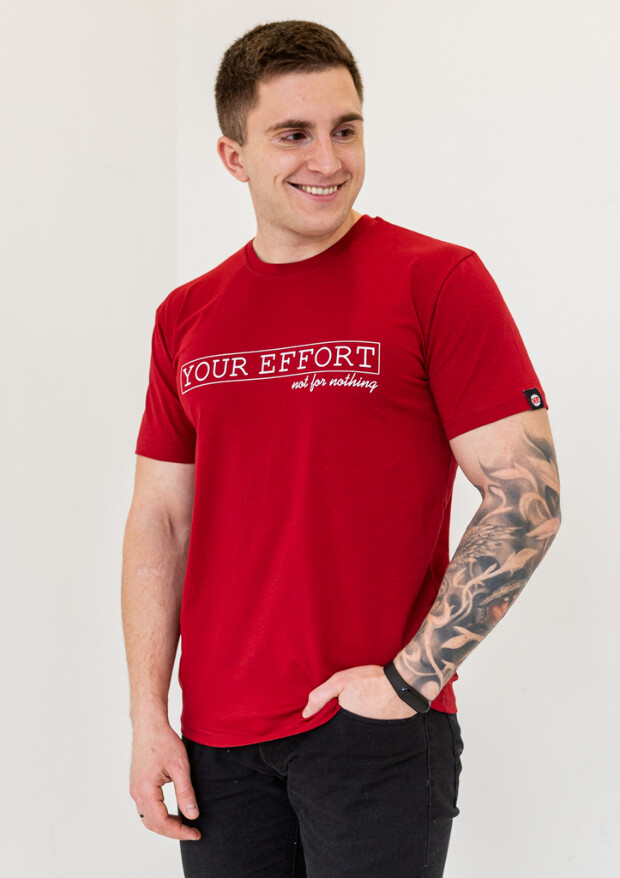 Батальна чоловіча футболка your effort 23003