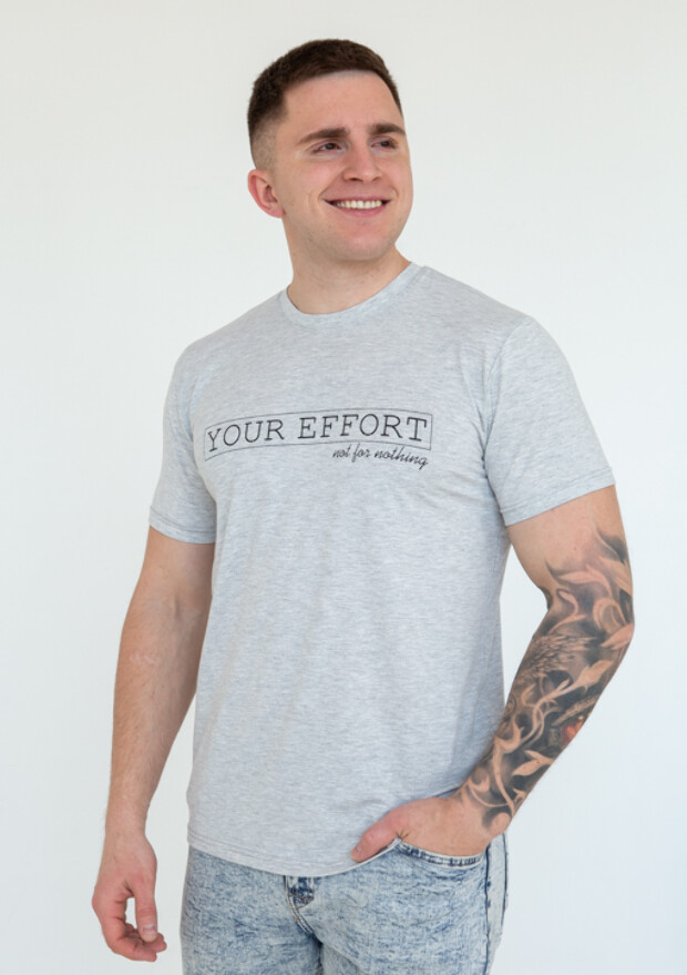 Батальна чоловіча футболка your effort 23003