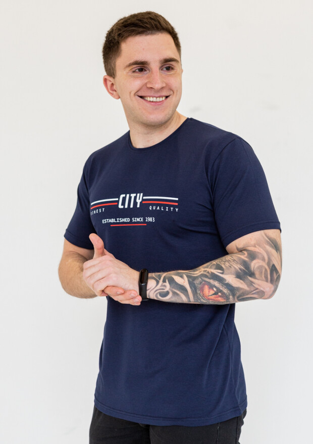 Батальна чоловіча футболка city 23004