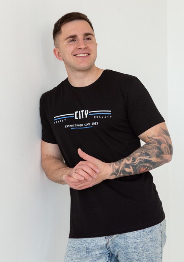 Батальна чоловіча футболка city 23004