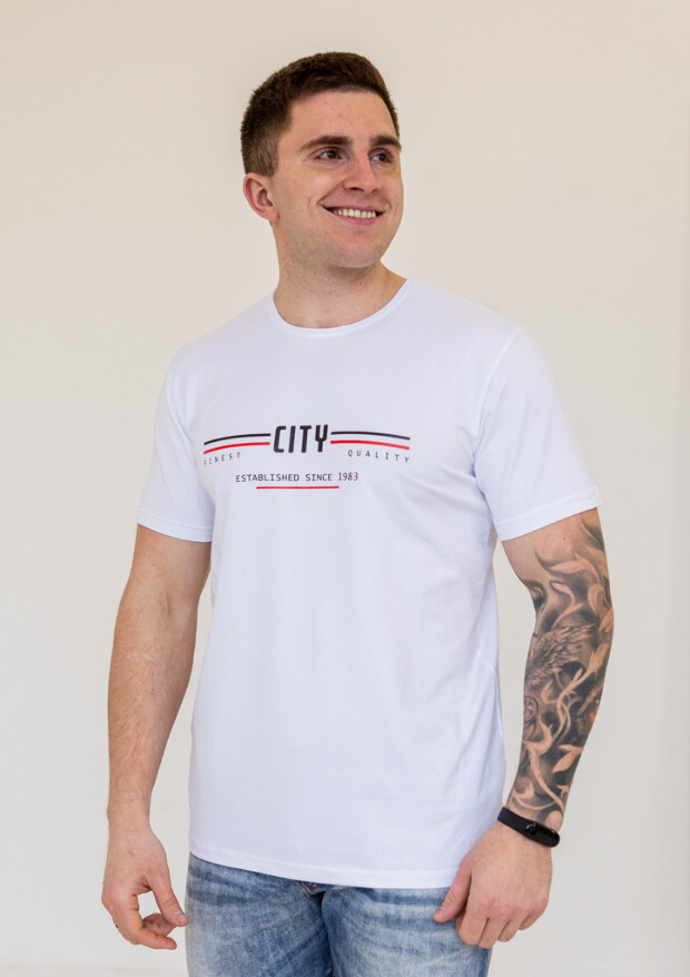 Батальна чоловіча футболка city 23004