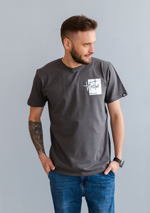 Чоловіча футболка великих розмірів hector brand 23017