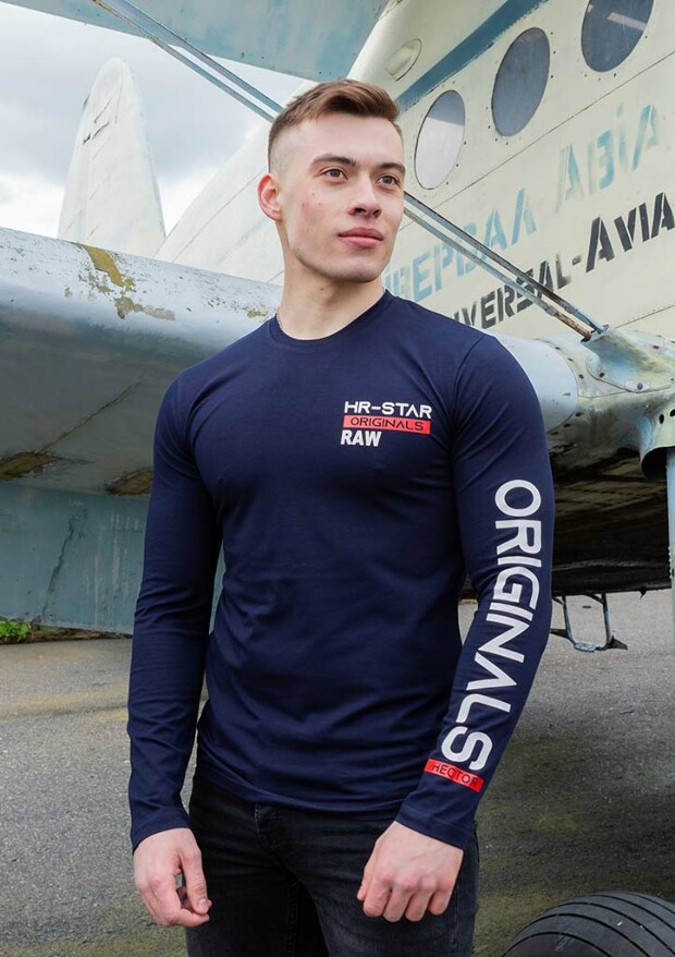 Лонгслів із принтом hr-star originals 15601