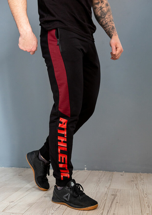 Чоловічі спортивні штани з принтом athletic 17454