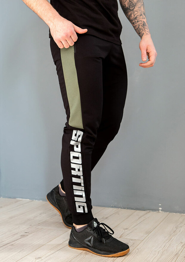 Чоловічі спортивні штани з принтом sporting 17453